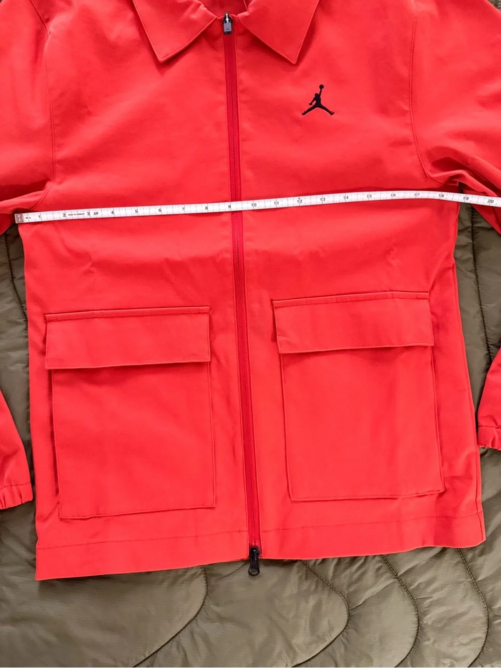 Jordan ⛳️ Men’s Coral-Red Lightweight Zip Shirt Jacket